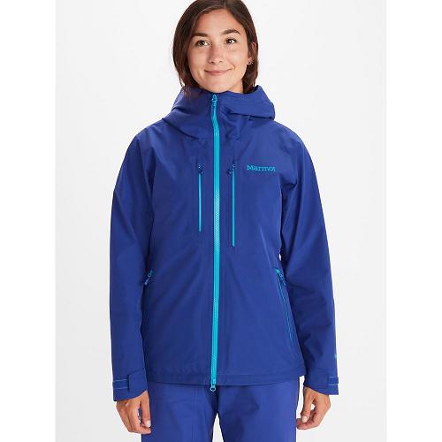 Marmot Rain Jacket Grey Blue NZ - Cropp River Jackets Womens NZ9803756